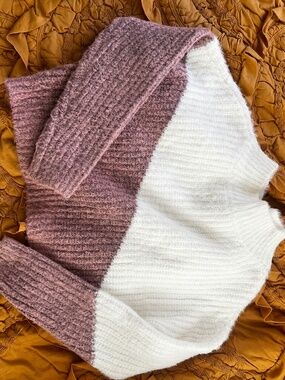 Bishop and Young pink and white sweater